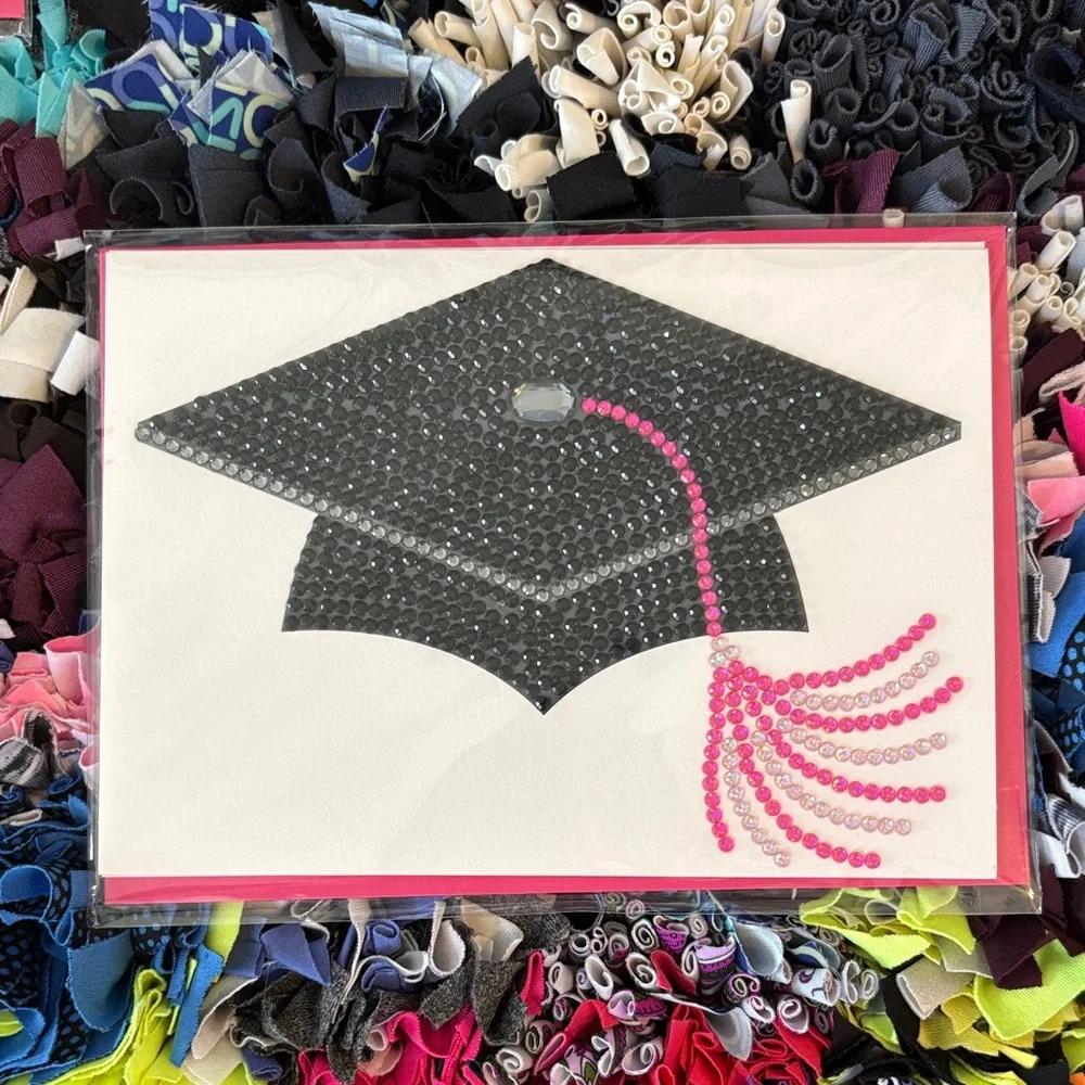 🆕Papyrus Bejeweled Graduation Cap Greeting Card